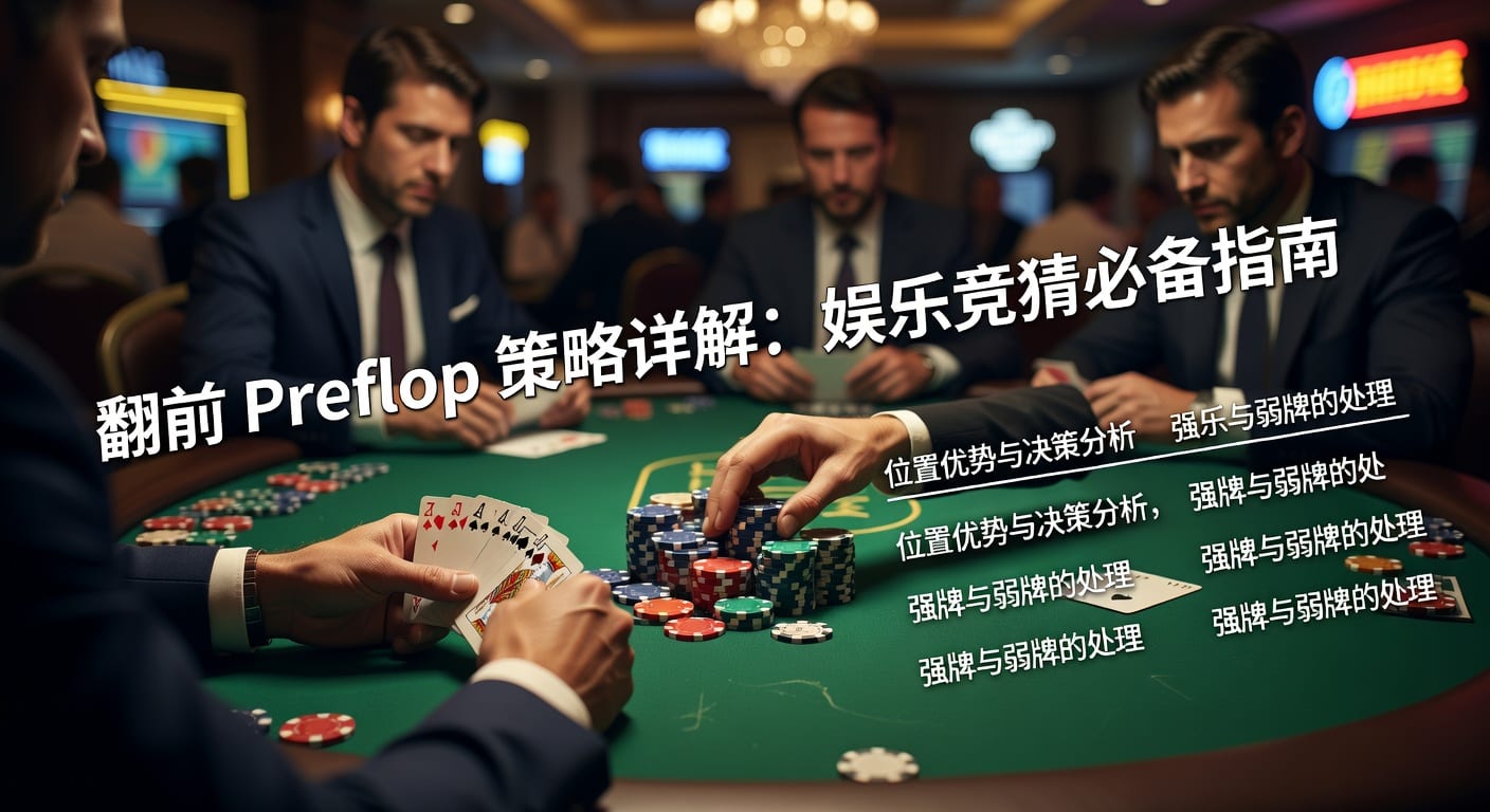翻前 preflop 决策分析｜2026年入池与加注思路